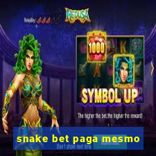 snake bet paga mesmo