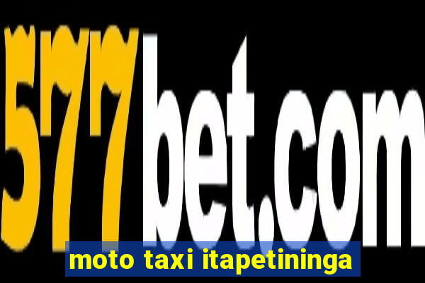 moto taxi itapetininga