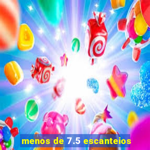 menos de 7.5 escanteios