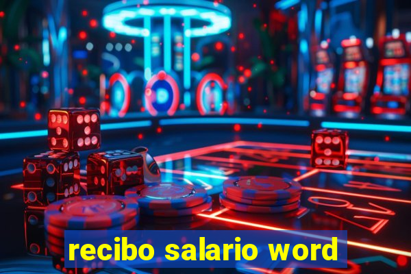 recibo salario word