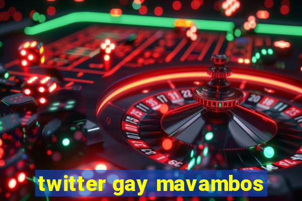 twitter gay mavambos