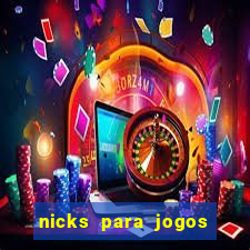 nicks para jogos de tiro