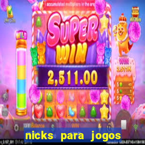 nicks para jogos de tiro