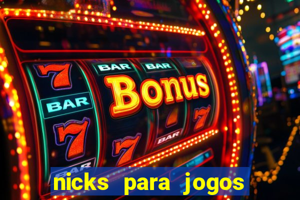 nicks para jogos de tiro