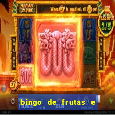 bingo de frutas e legumes para imprimir