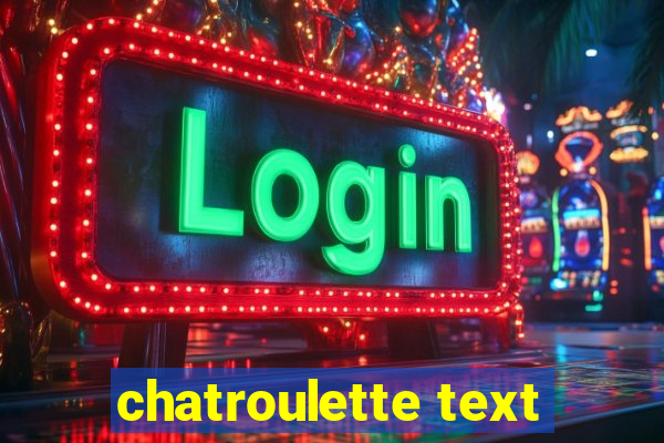 chatroulette text