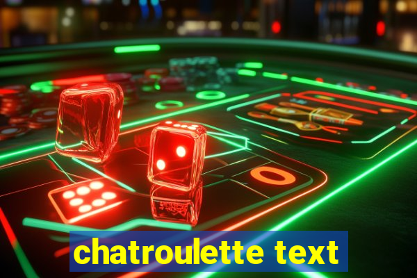 chatroulette text