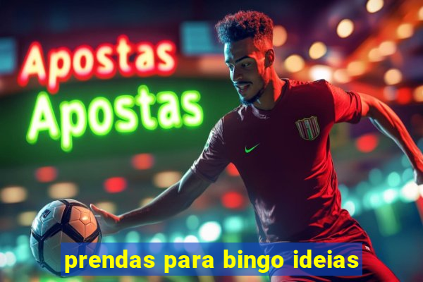 prendas para bingo ideias