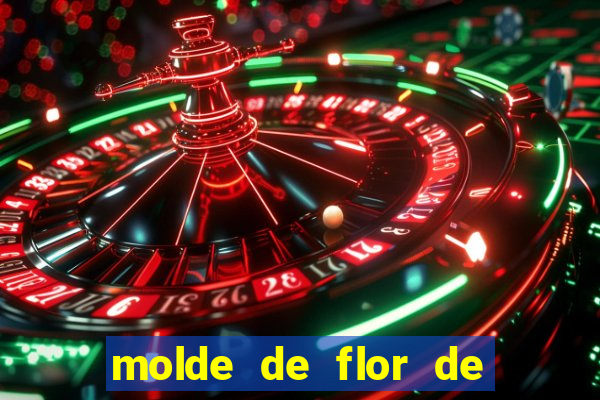 molde de flor de eva grande para imprimir