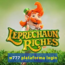 w777 plataforma login