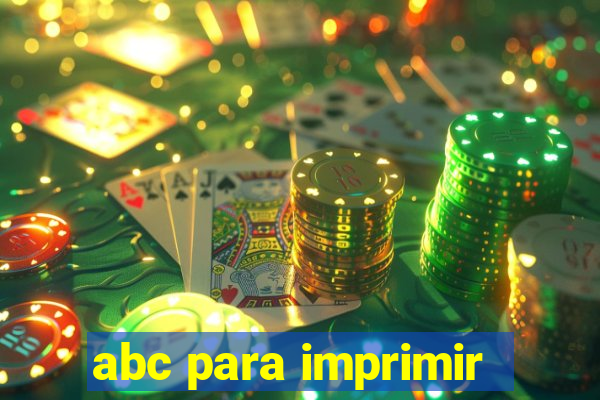 abc para imprimir