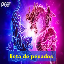 lista de pecados