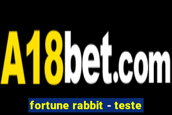 fortune rabbit - teste