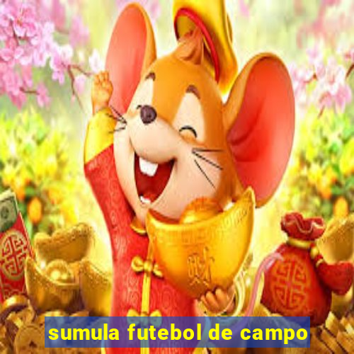 sumula futebol de campo