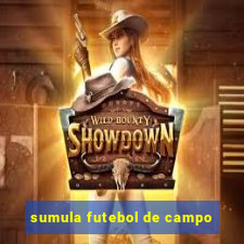 sumula futebol de campo