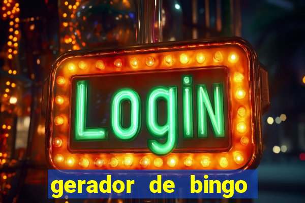 gerador de bingo de palavras