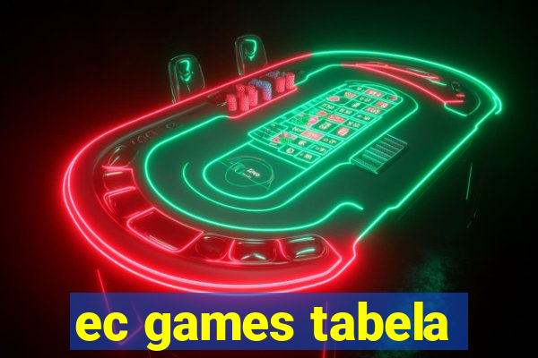 ec games tabela