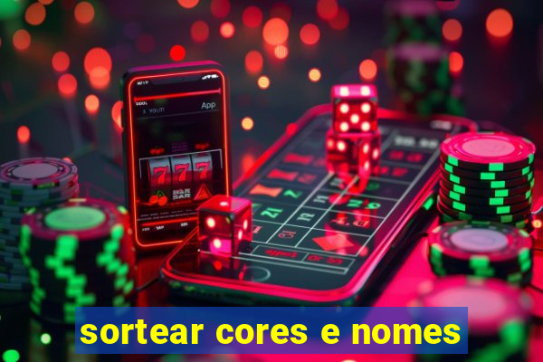 sortear cores e nomes