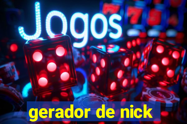 gerador de nick