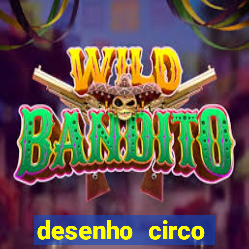 desenho circo digital para colorir