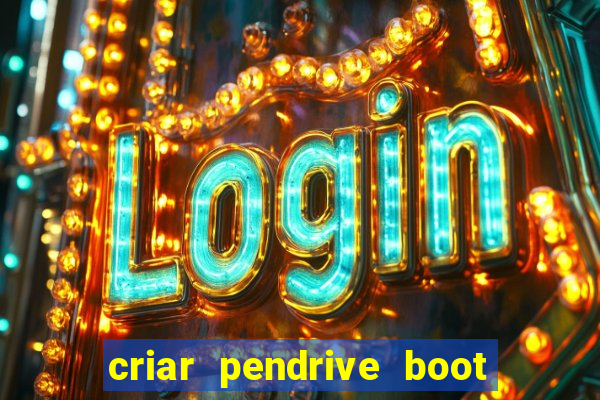 criar pendrive boot windows 10