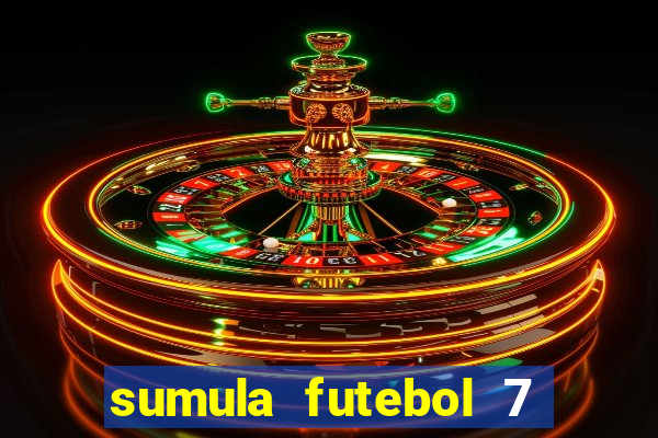 sumula futebol 7 society excel