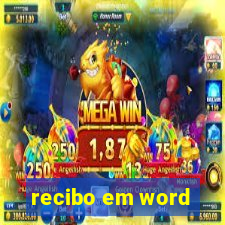 recibo em word