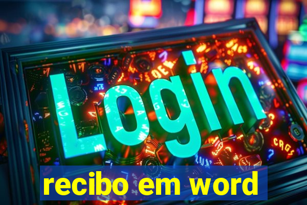 recibo em word