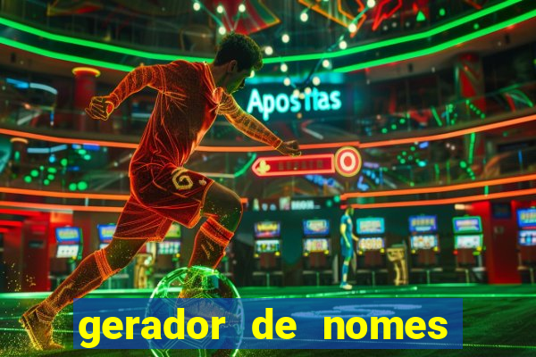 gerador de nomes para jogos