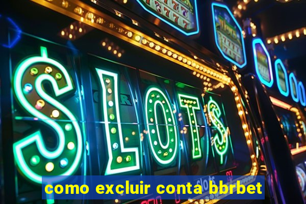 como excluir conta bbrbet