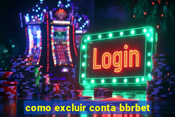 como excluir conta bbrbet