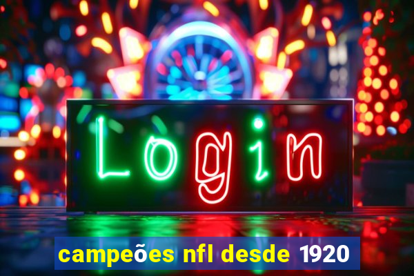 campeões nfl desde 1920