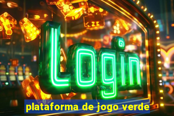 plataforma de jogo verde