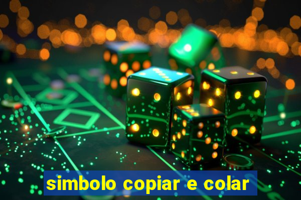 simbolo copiar e colar