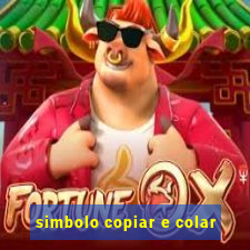 simbolo copiar e colar