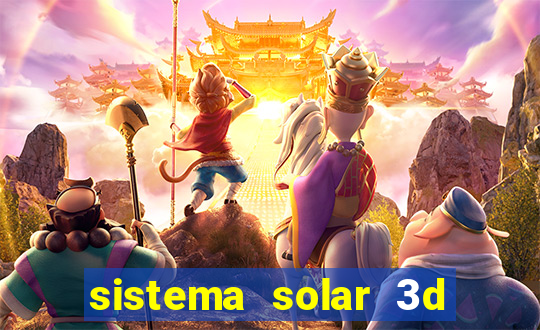 sistema solar 3d em movimento