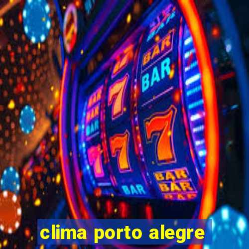 clima porto alegre