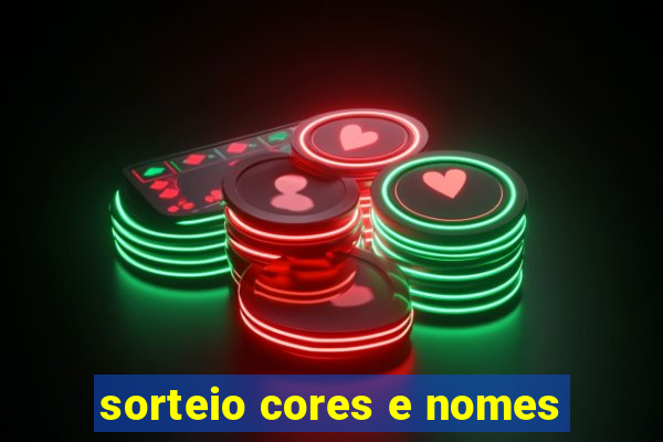 sorteio cores e nomes