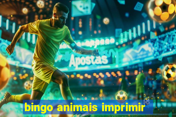 bingo animais imprimir