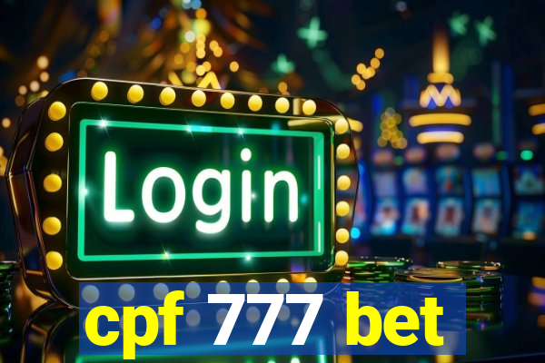 cpf 777 bet