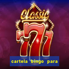 cartela bingo para cha de cozinha imprimir gratis