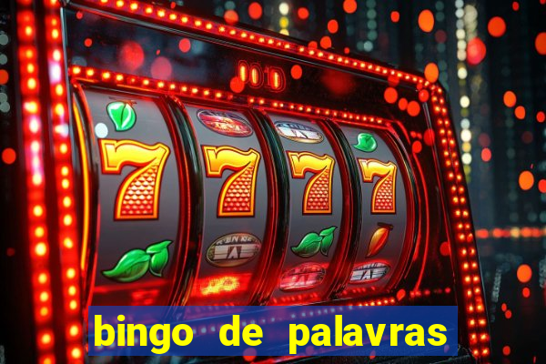 bingo de palavras cha de bebe