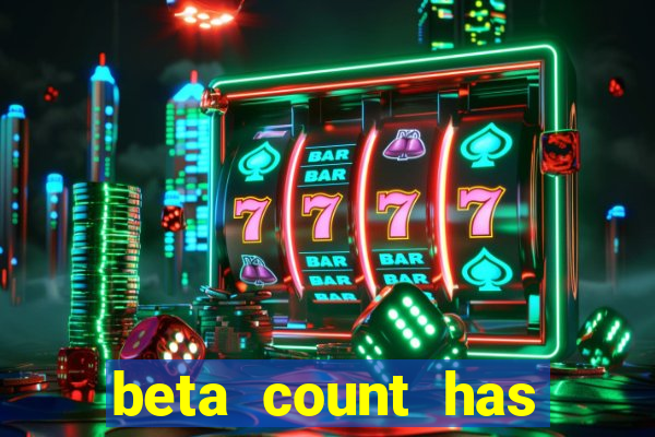 beta count has changed pt br