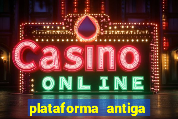 plataforma antiga de jogos