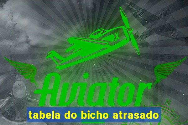 tabela do bicho atrasado