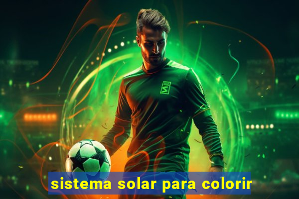 sistema solar para colorir