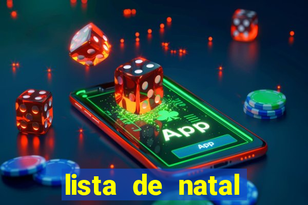 lista de natal para imprimir