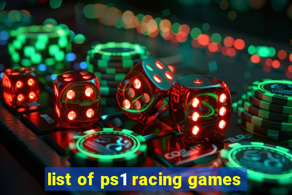 list of ps1 racing games