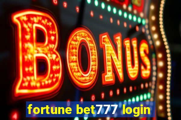 fortune bet777 login