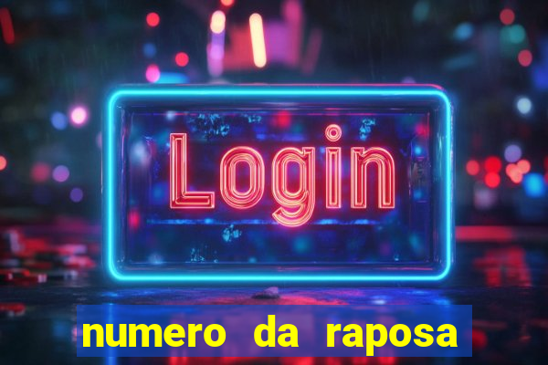 numero da raposa jogo do bicho